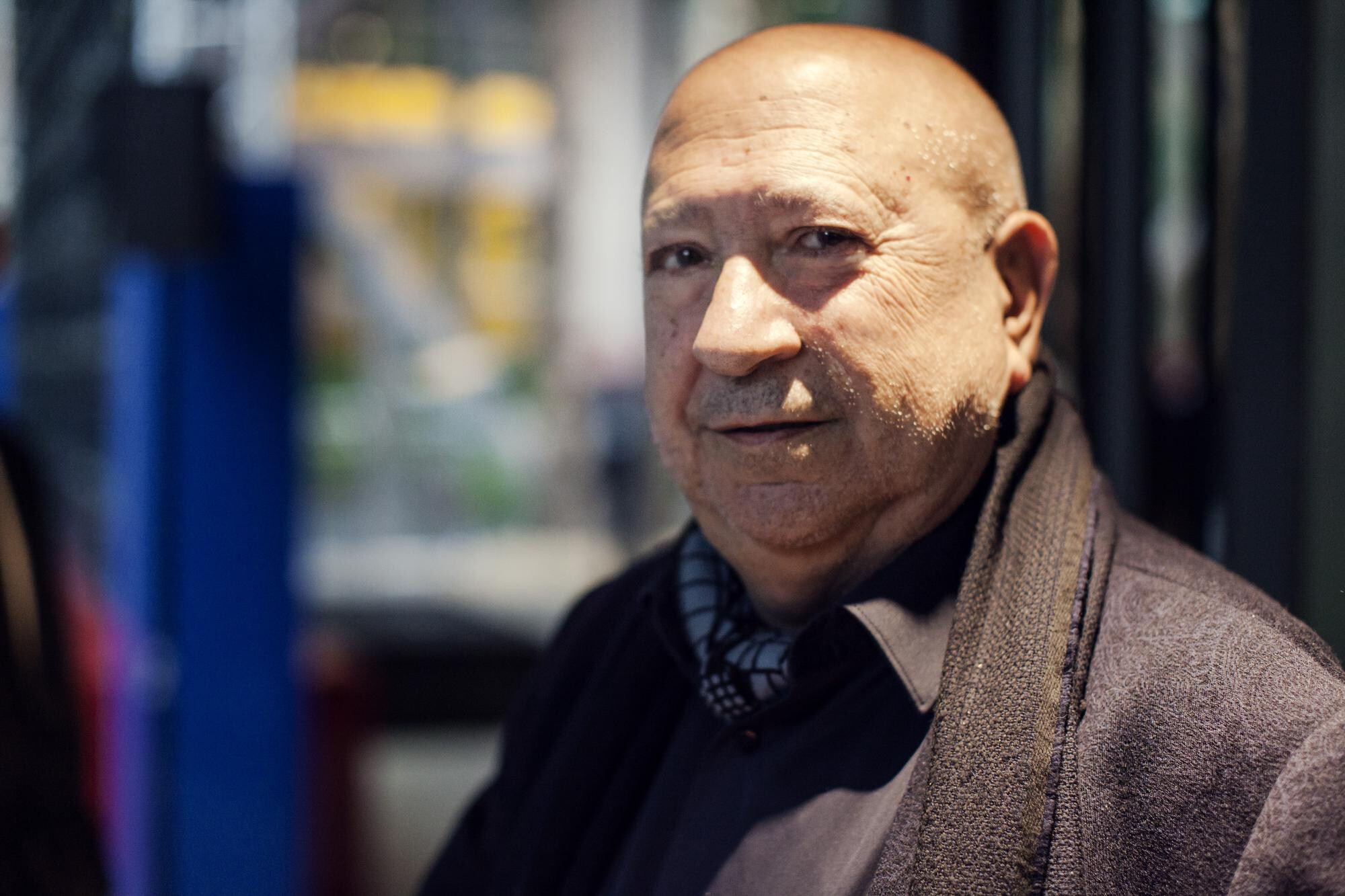 Christian Boltanski lors du vernissage de l'exposition Mémoires Vives, Paris, 2014