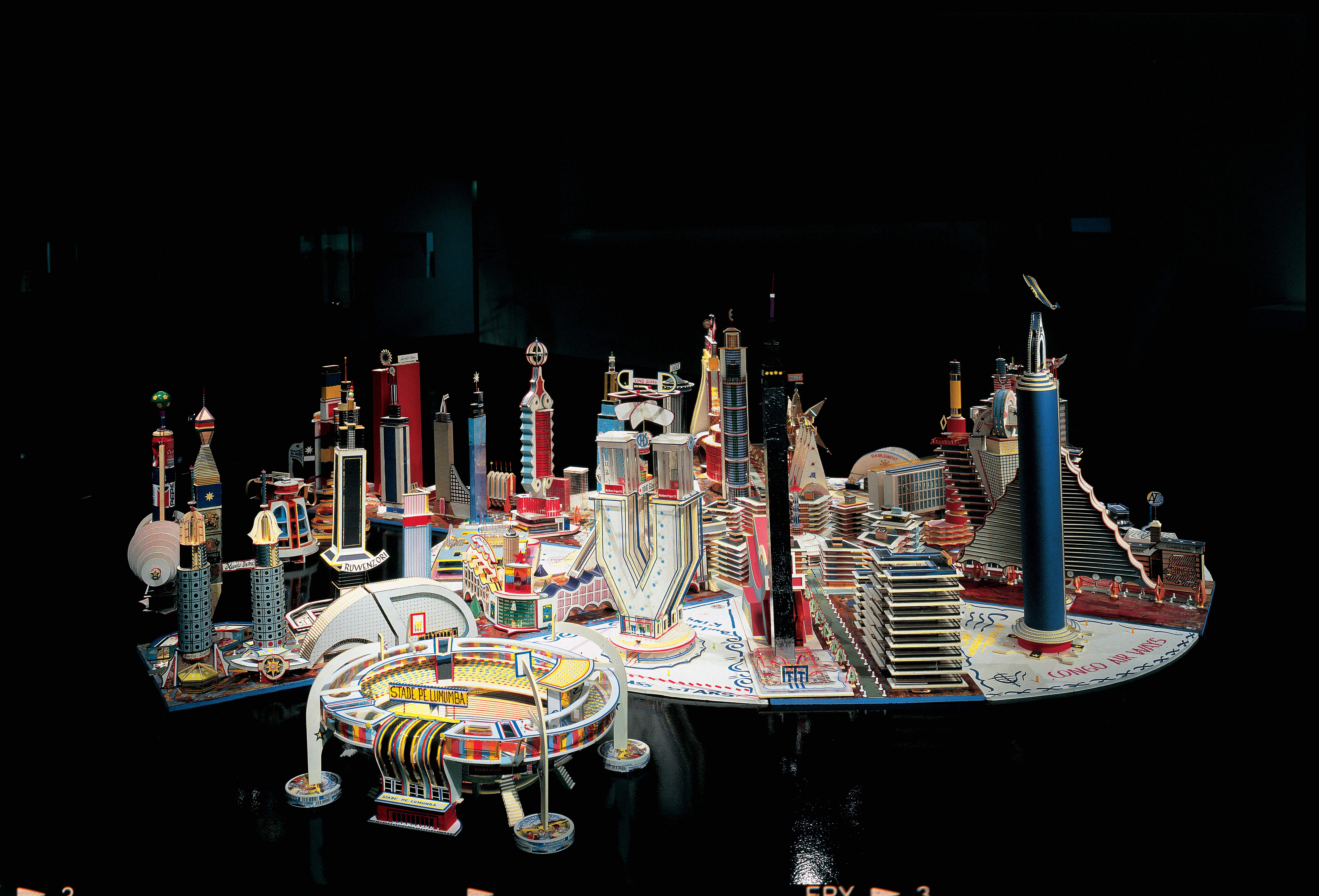 Machine d'architecture   Bodys Isek Kingelez   Projet pour le Kinshasa du troisième millénaire   1997   2