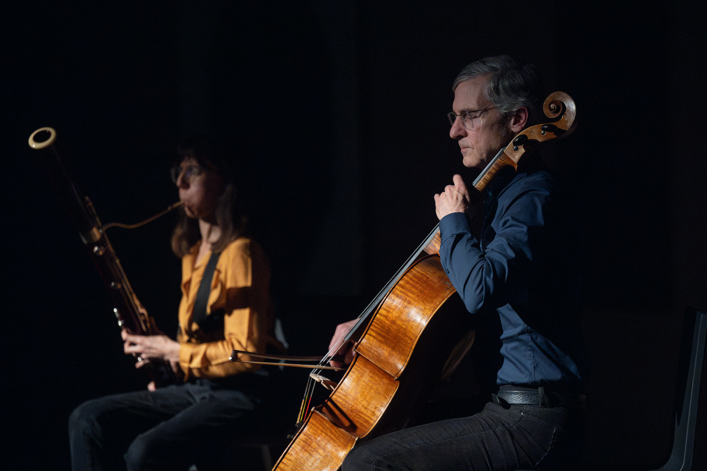 Eliane Radigue OCCAM #5   Charles Curtis (violoncelle) et Dafne Vicente Sandoval (basson)   Soirée Nomade   2024