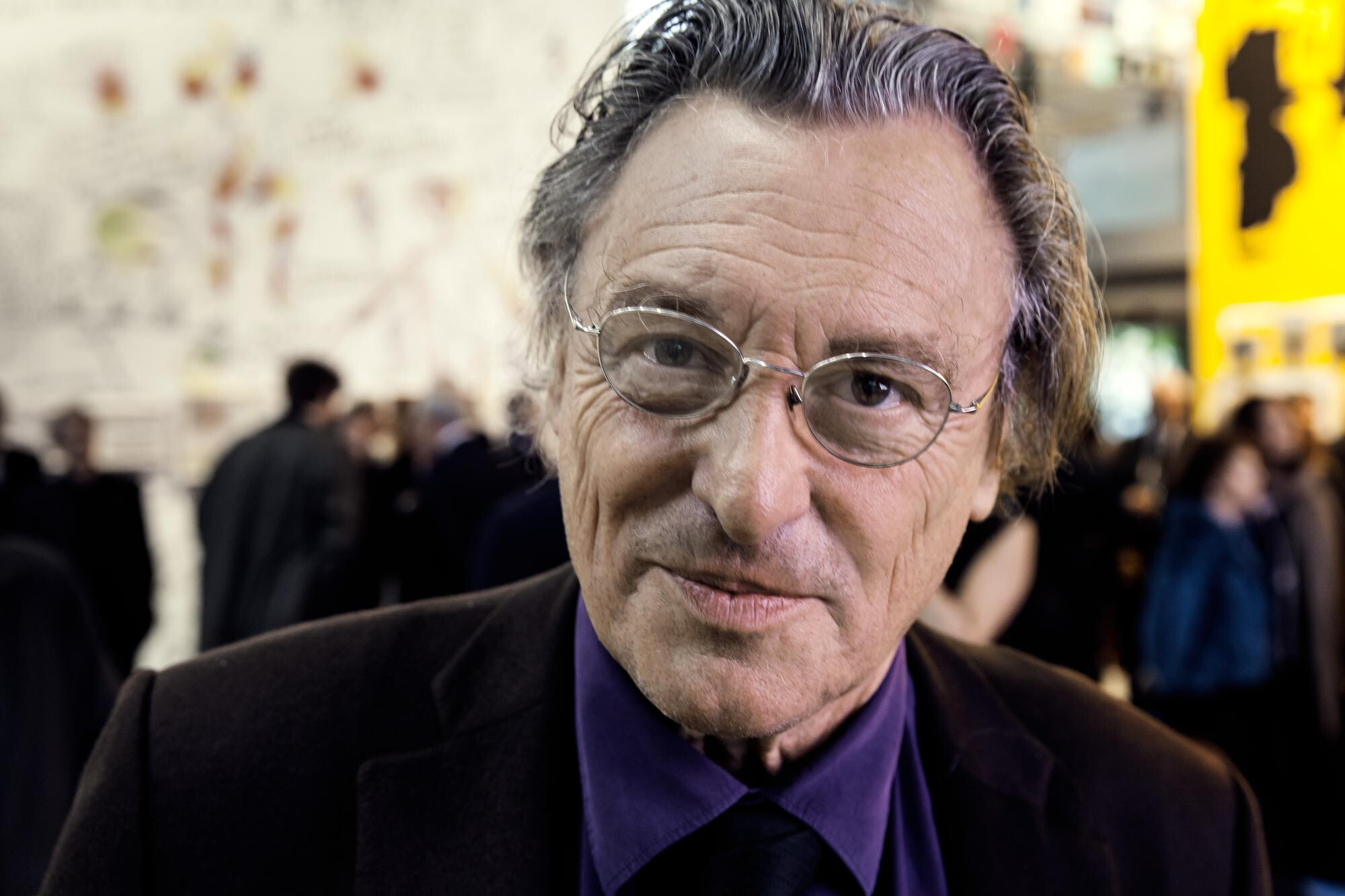 Gérard Garouste lors du vernissage de l'exposition Mémoires Vives, 2014