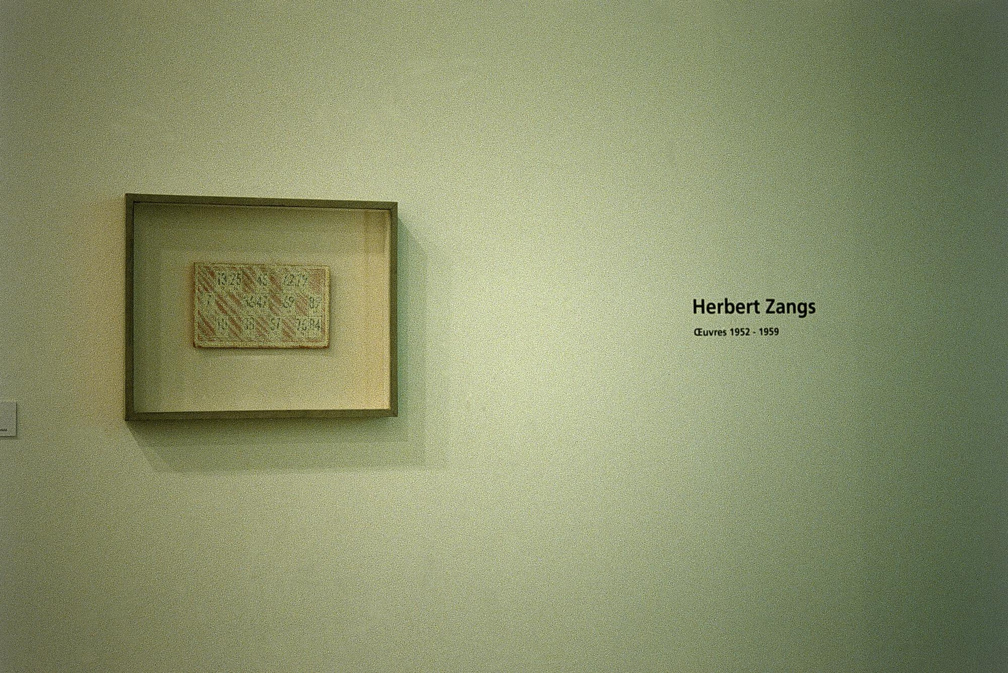 Herbert Zangs   OEuvres 1952 1959   1995