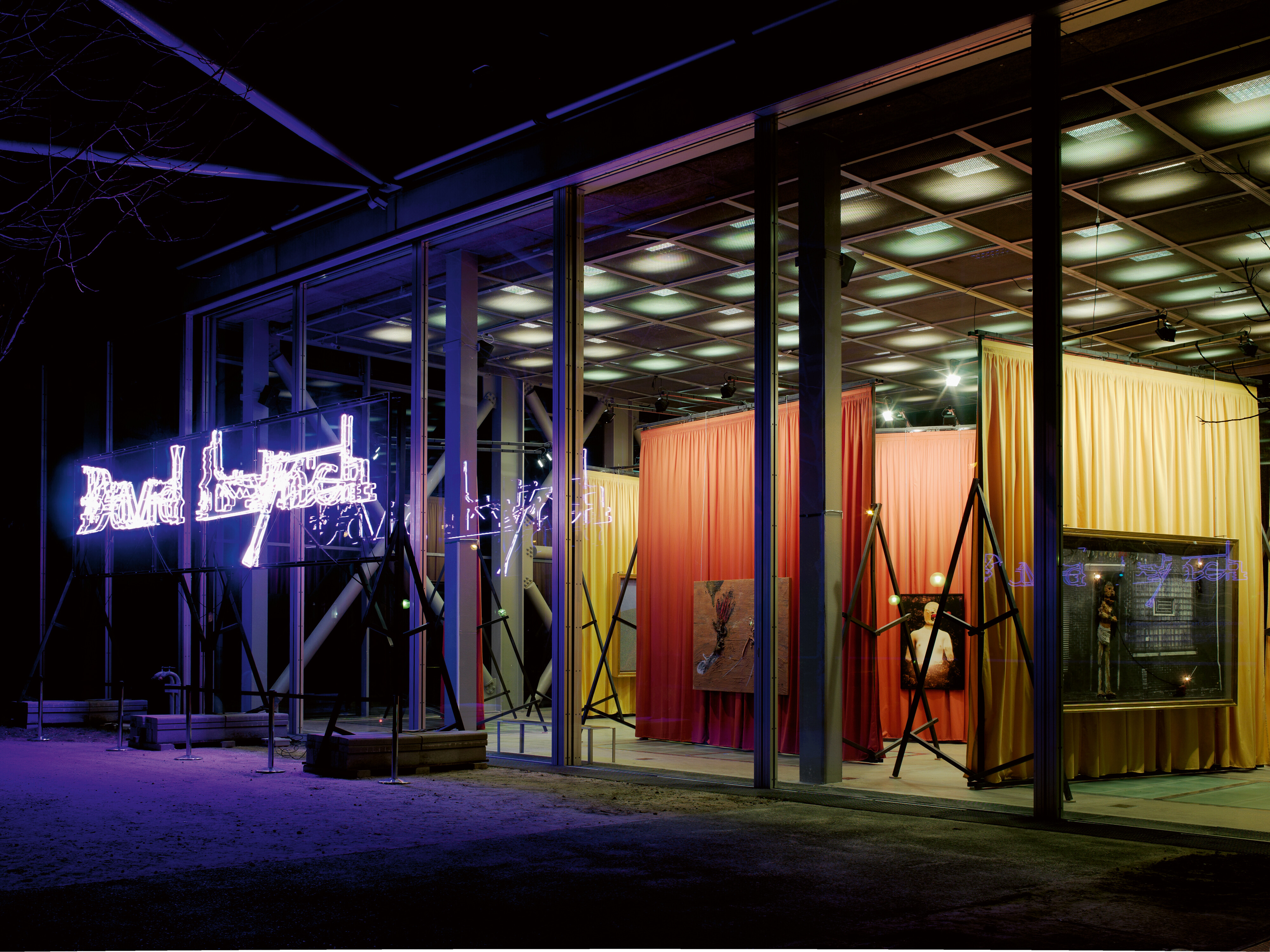 Vue de l'exposition David Lynch, The Air is on Fire, Paris   2007