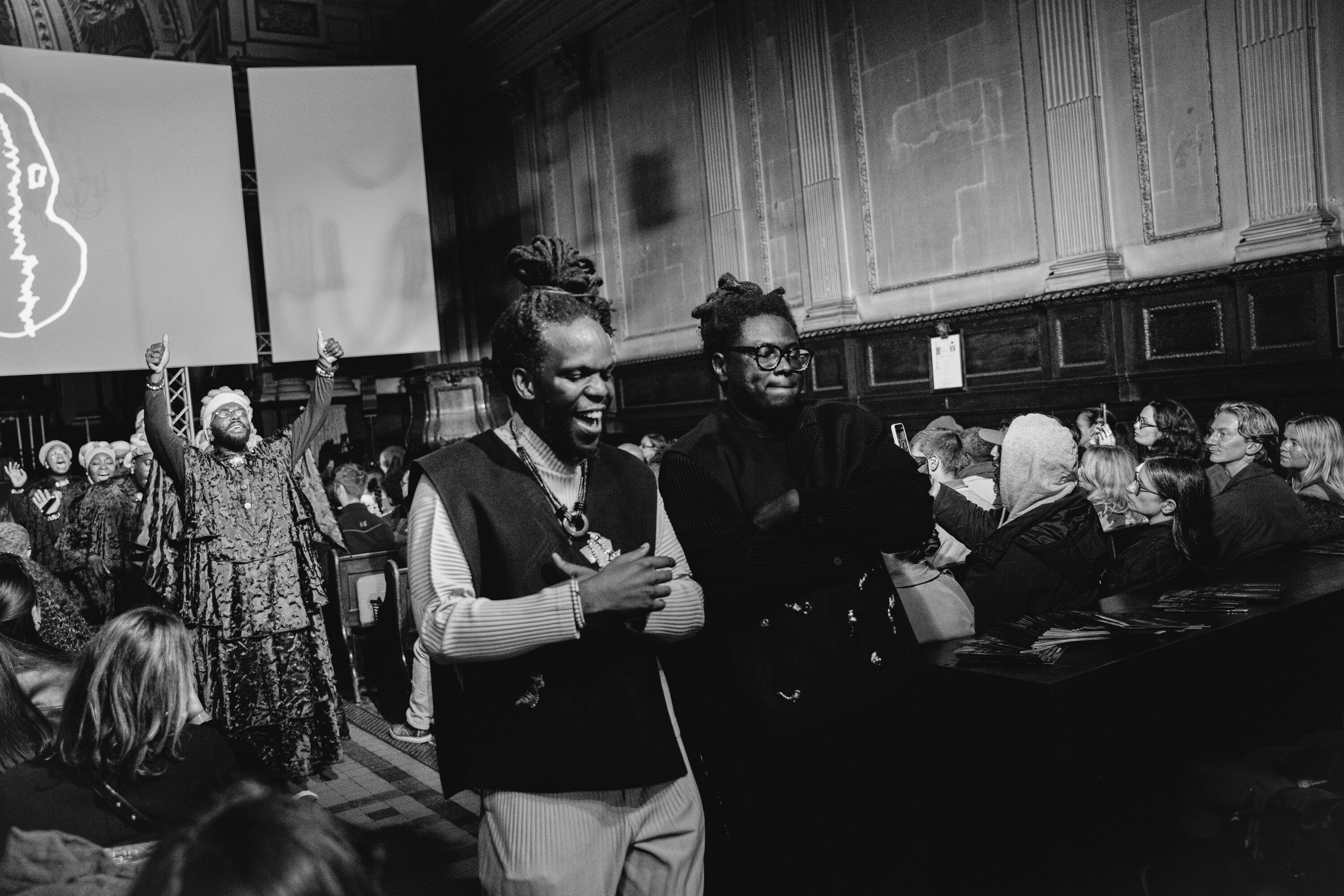 Julianknxx, Listening in Quantum with THABO & Tina Campt at St Mary Le Strand, October 2025 (Photography courtesy of ©Brennan Bucannan)