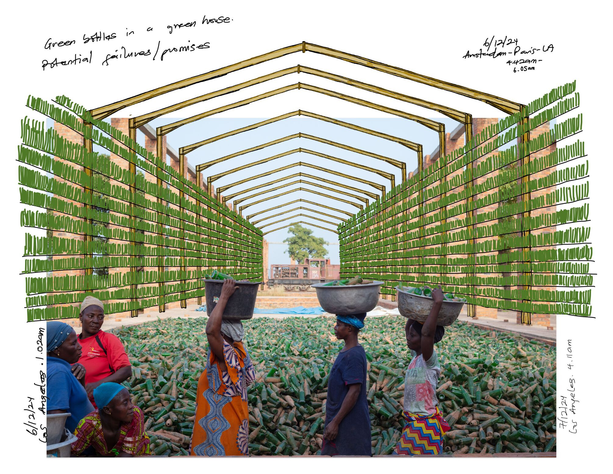 Le temps des récoltes   Ibrahim Mahama   2025   KV