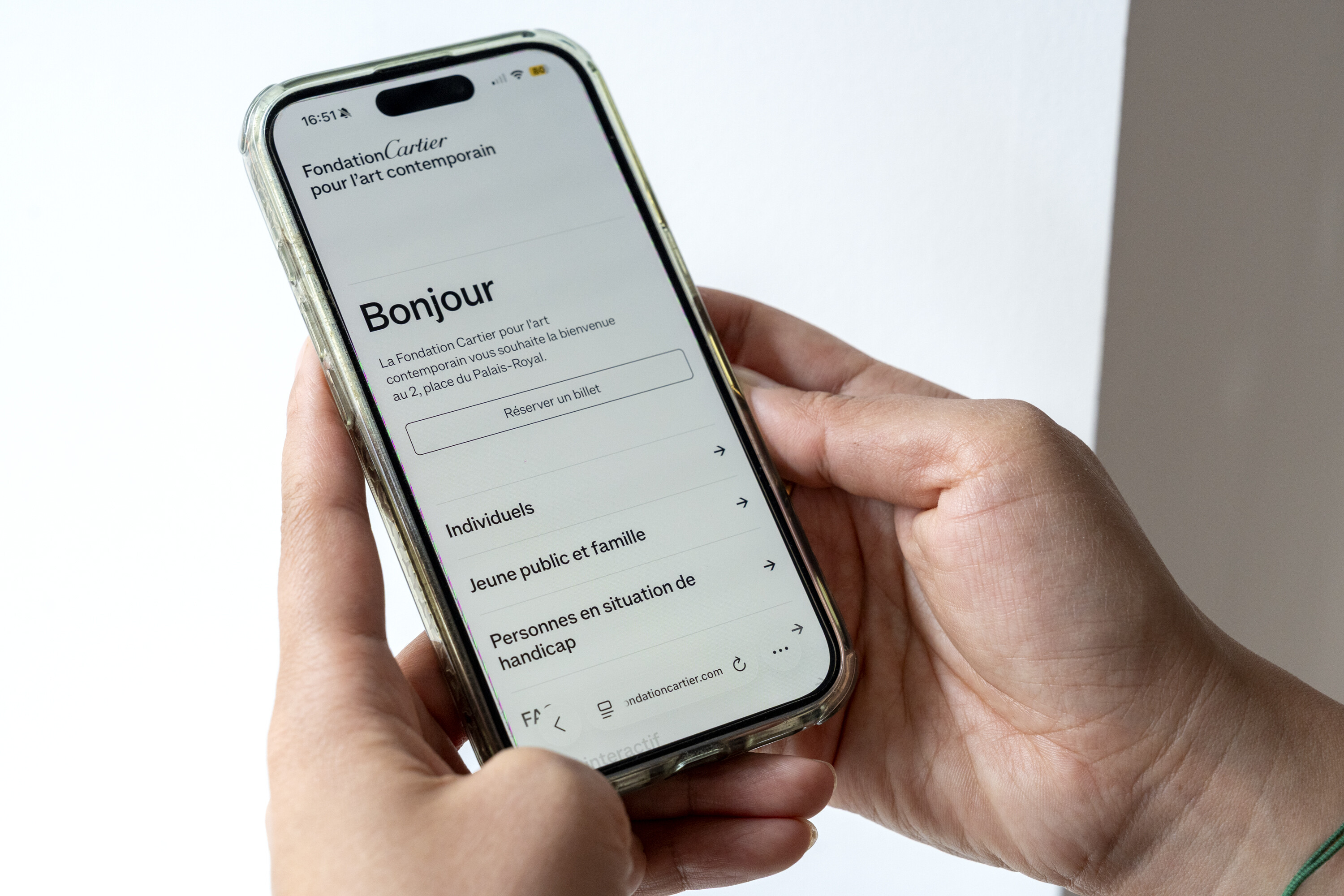 Webapp Fondation Cartier pour l'art contemporain